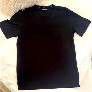 Buttercloth Black V-Neck T-Shirt